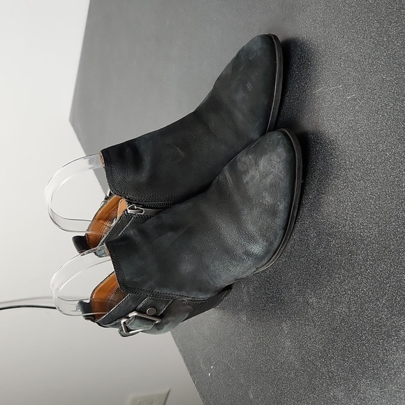 Gray Leather Garfield Booties by Franco Sarto Size 7 - Picture 1 of 8